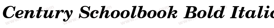 Century Schoolbook Bold Italic BT字体转换
